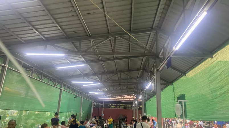 Die provisorische neurologische Abteilung im Krankenhaus in Mandalay.