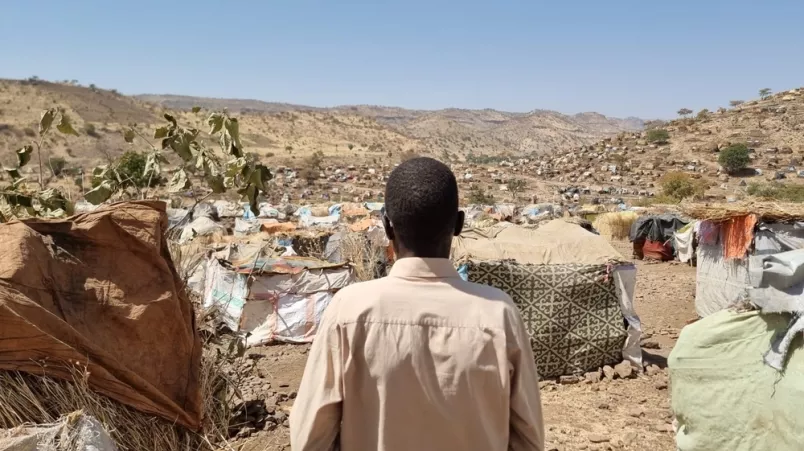 Camp für Vertriebene in Süd-Darfur, Sudan