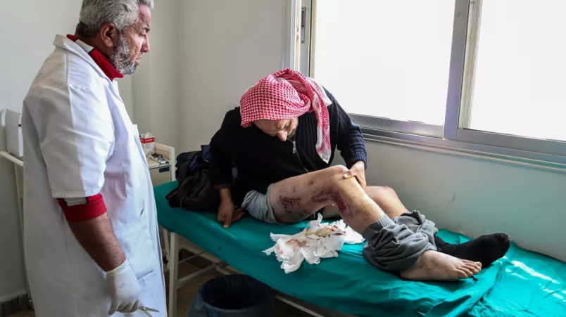 Ärzte ohne Grenzen Syrien Aleppo Al Bab sechs Jahre Krieg Hilfe Front