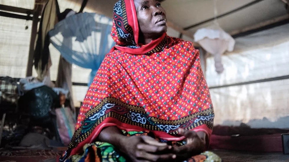 Ärzte ohne Grenzen in Zentralafrikanische Republik Moschee Bangui Bewohnerin