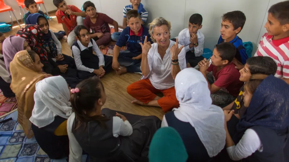 Irak, Flüchtlingslager Khanqin, psychologische Betreuung Irak, Flüchtlingslager Khanqin, psychologische Betreuung