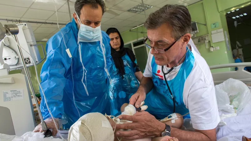 Irak, Beratung im Notfallkrankenhaus in Sulaymaniyah