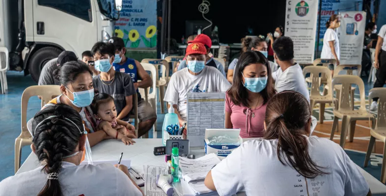 Tondo, Manila: Screening für Tuberkulose Patient*innen und medizinisches Personal während Screening für Tuberkulose