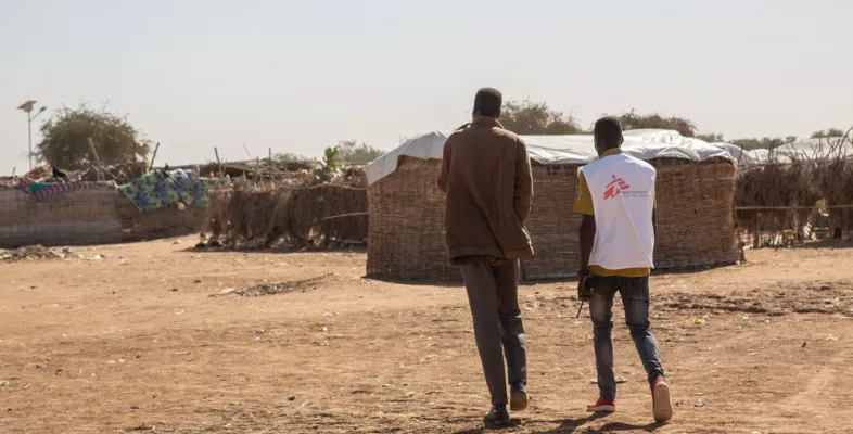Mitarbeitende im Camp Kario in Ost-Darfur