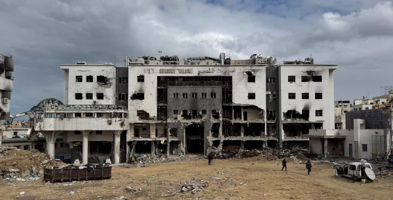 Eine Krankenhaus-Ruine