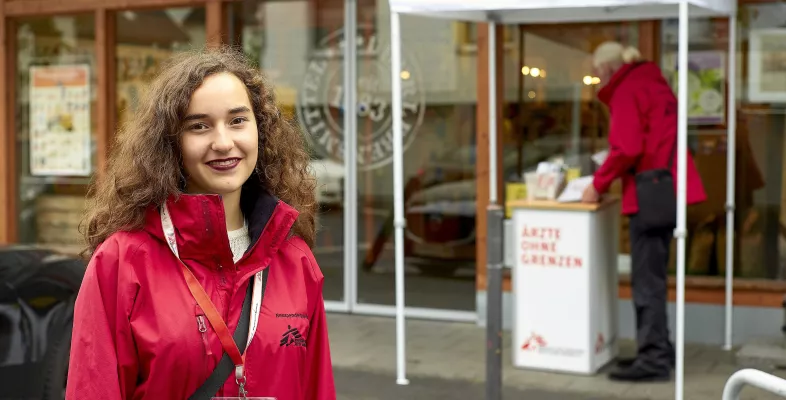 Fundraising-Mitarbeiterin von Ärzte ohne Grenzen