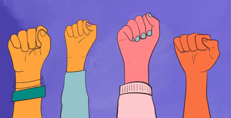 Fäsuste als Zeichen für Empowerment 