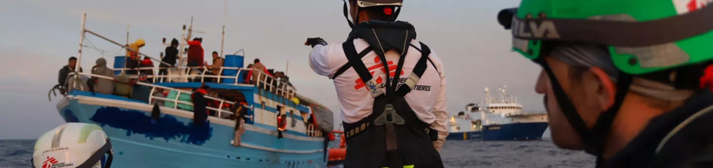 Seenotrettung Geflüchtete auf dem Mittelmeer Geo Barents