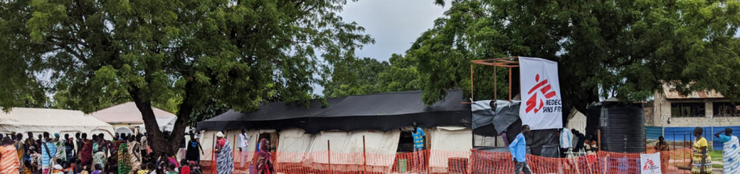 Ein Geflüchtetencamp von Ärzte ohne Grenzen im Südsudan