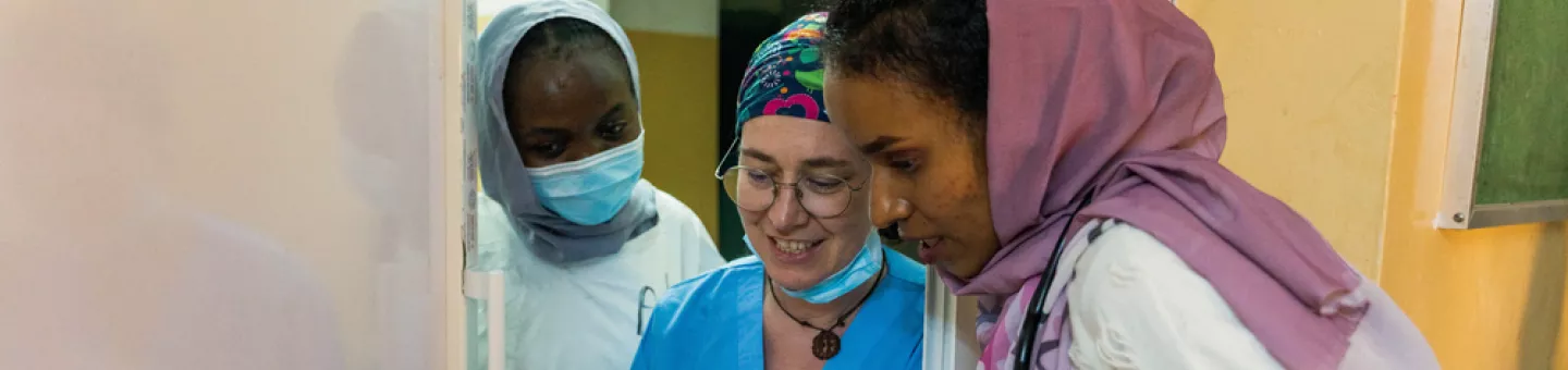 Mitarbeiterinnen des chirurgisches Notfallteams 