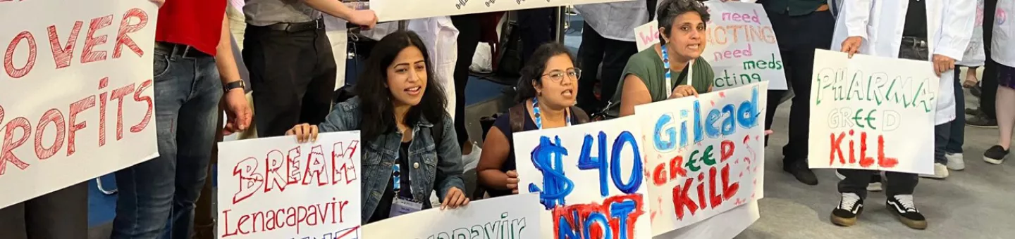 Protest Aids-Konferenz München Gilead Lenacapavir
