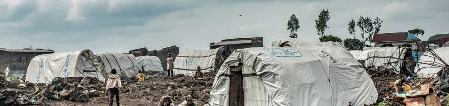 Camp für Binnenvertriebene.