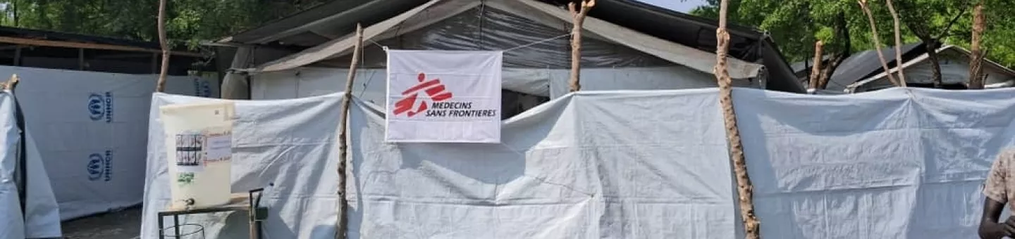Cholera-Versorgungszelt von Ärzte ohne Grenzen