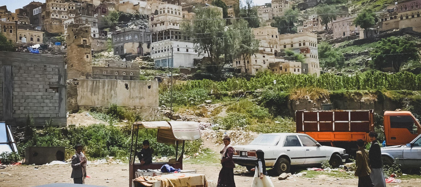 Die Stadt Khamer im Jemen