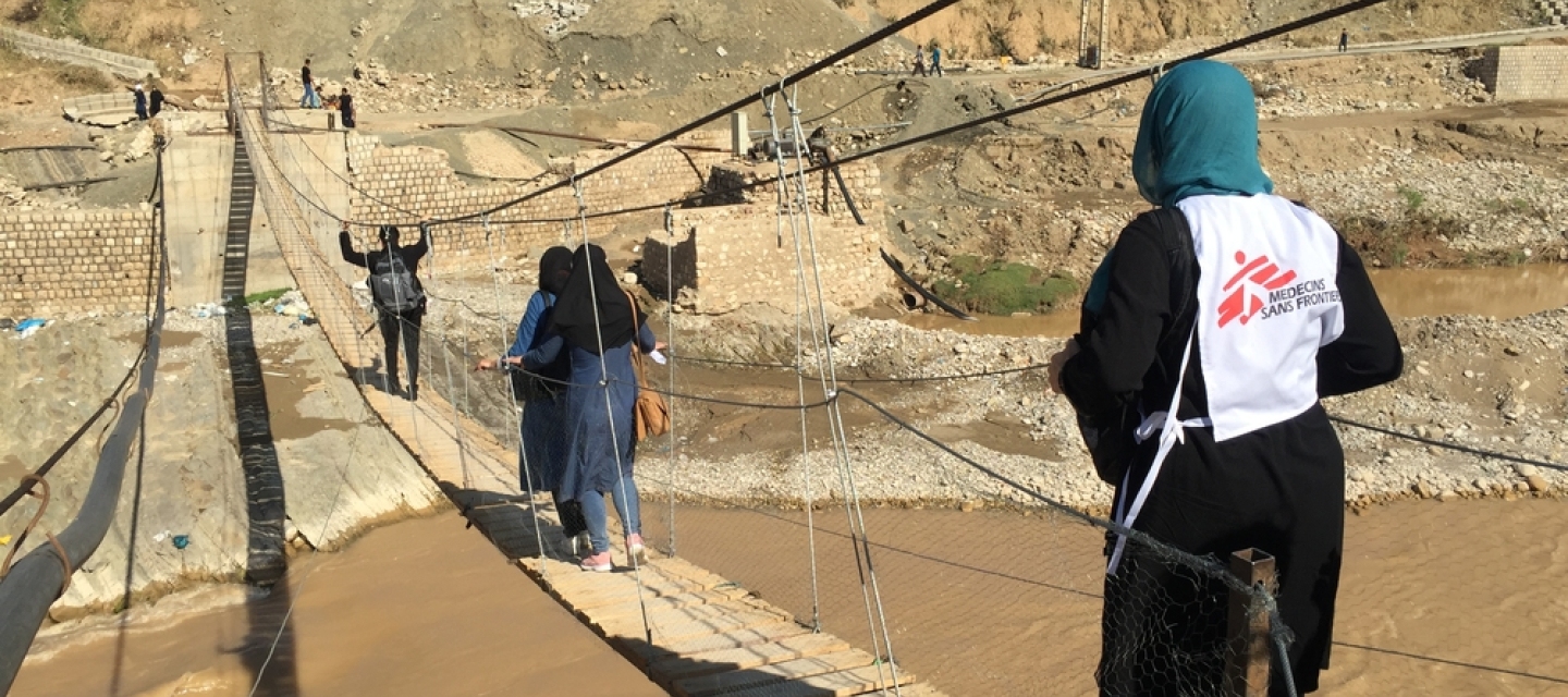 Hilfe Mobiles medizinisches Team Iran 