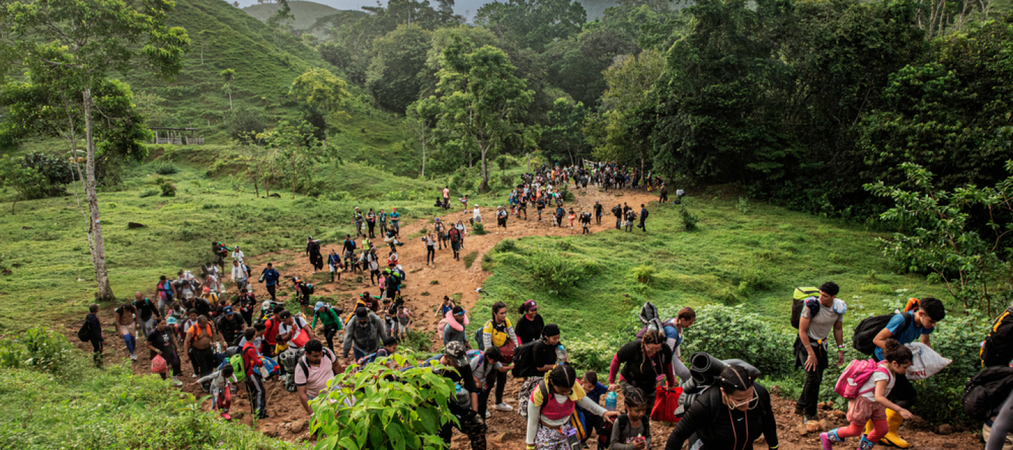 Migrant*innen im  Darién-Dschungel auf der Durchreise in Ecuador, Kolumbien und Panama
