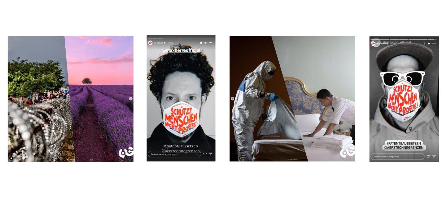 Bilder und Reels aus Social Media-Kampagne