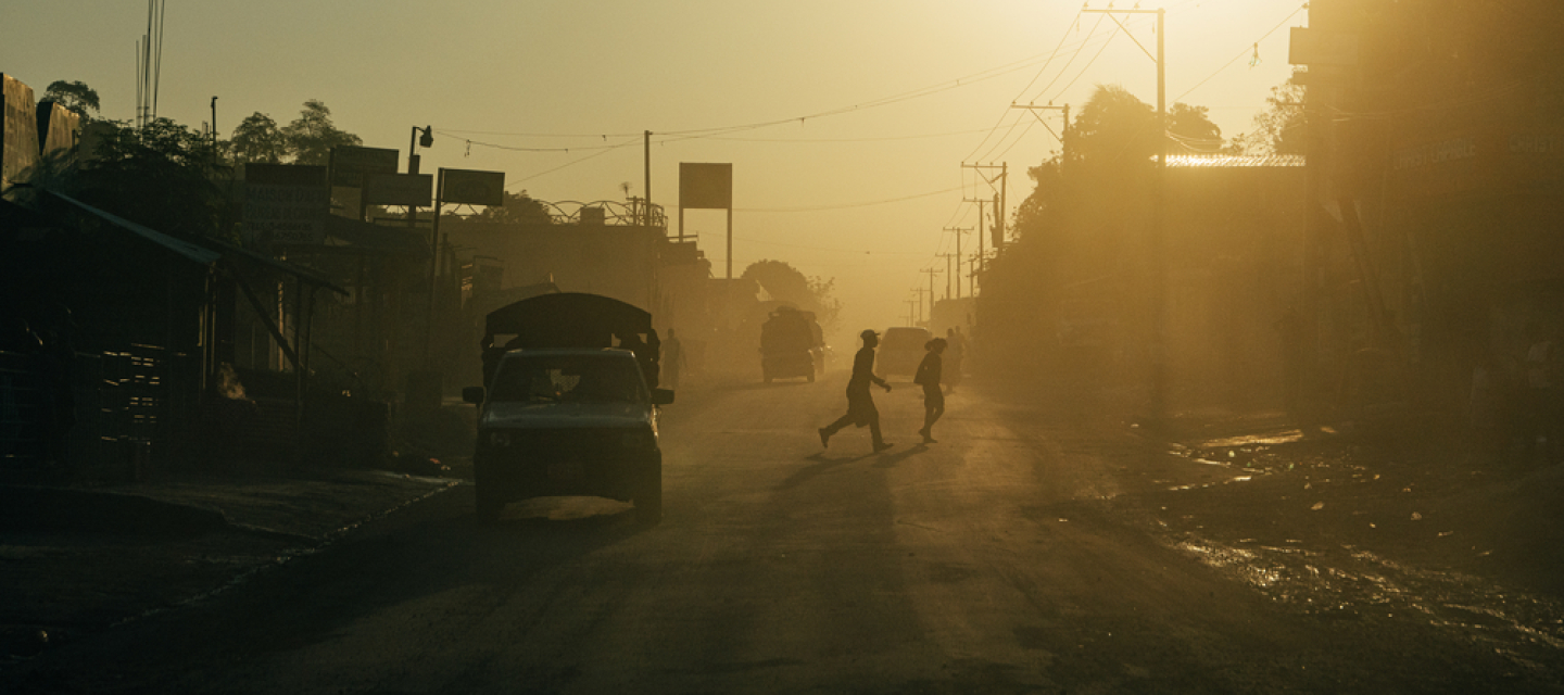 Haiti: Sonne auf der Straße nach Martissant Haiti: Sonne auf der Straße nach Martissant