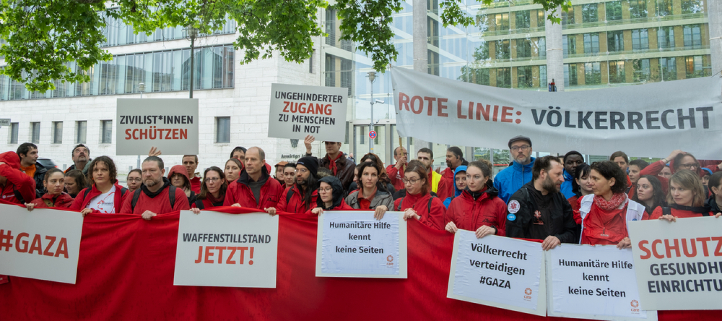 Gaza-Kundgebung vor dem Auswärtigen Amt