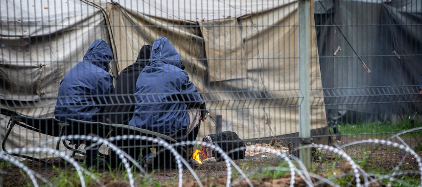 Litauen: ein provisorisches Lager für Menschen auf der Flucht 