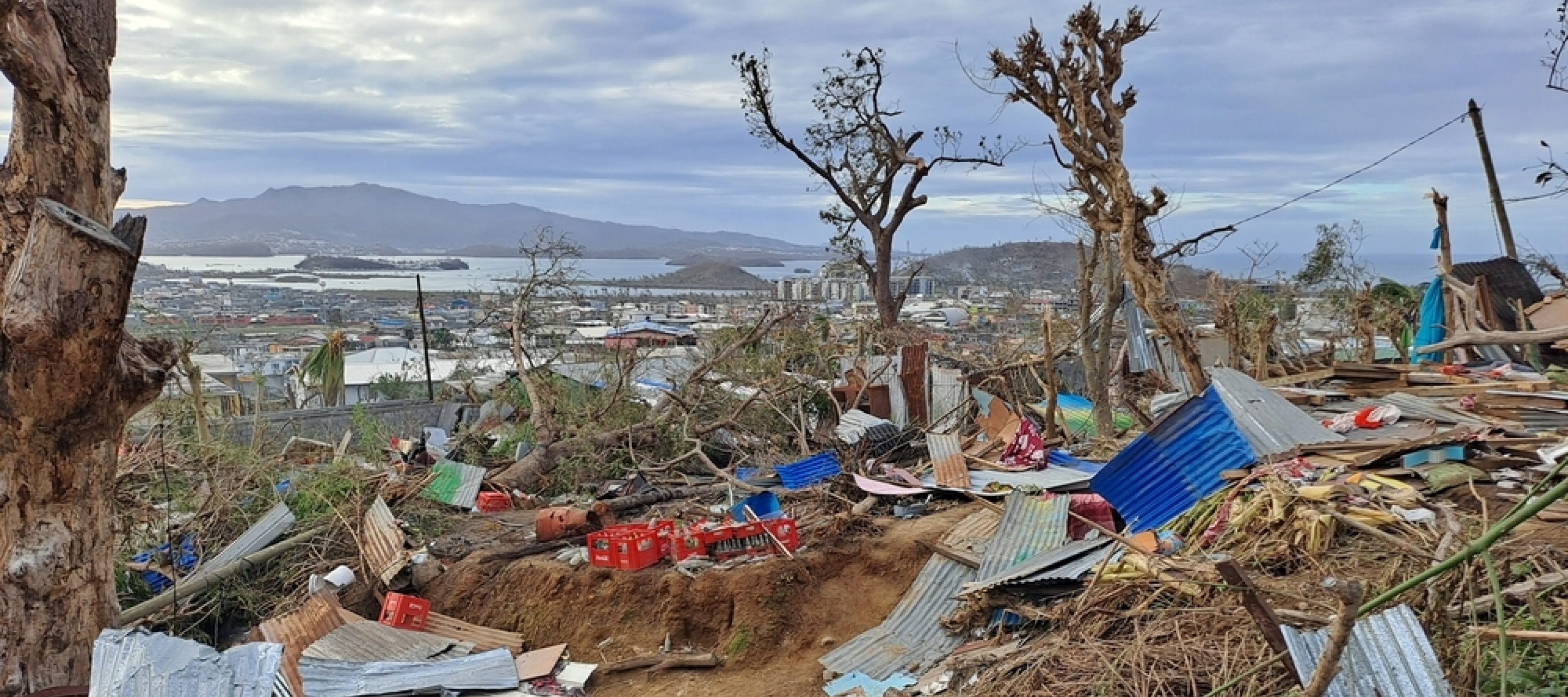 Verwüstung in Folge der Zyklon Chido in Mayotte