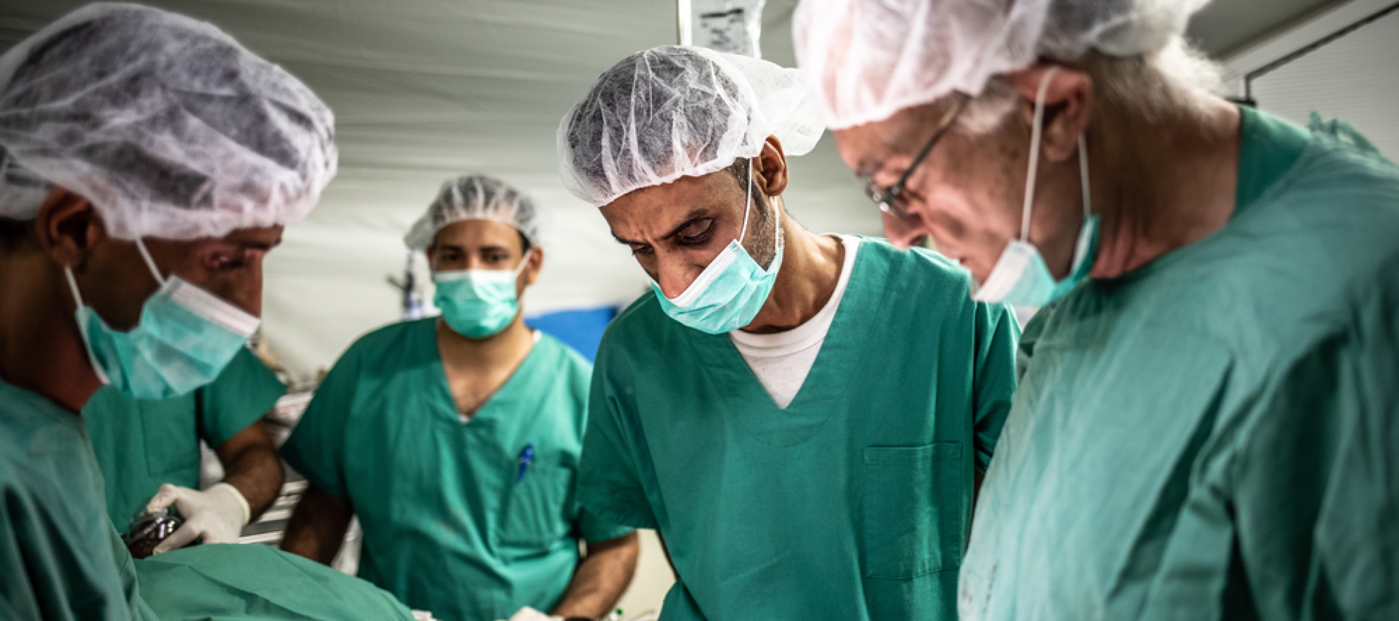 Surgical staff in operating theatre