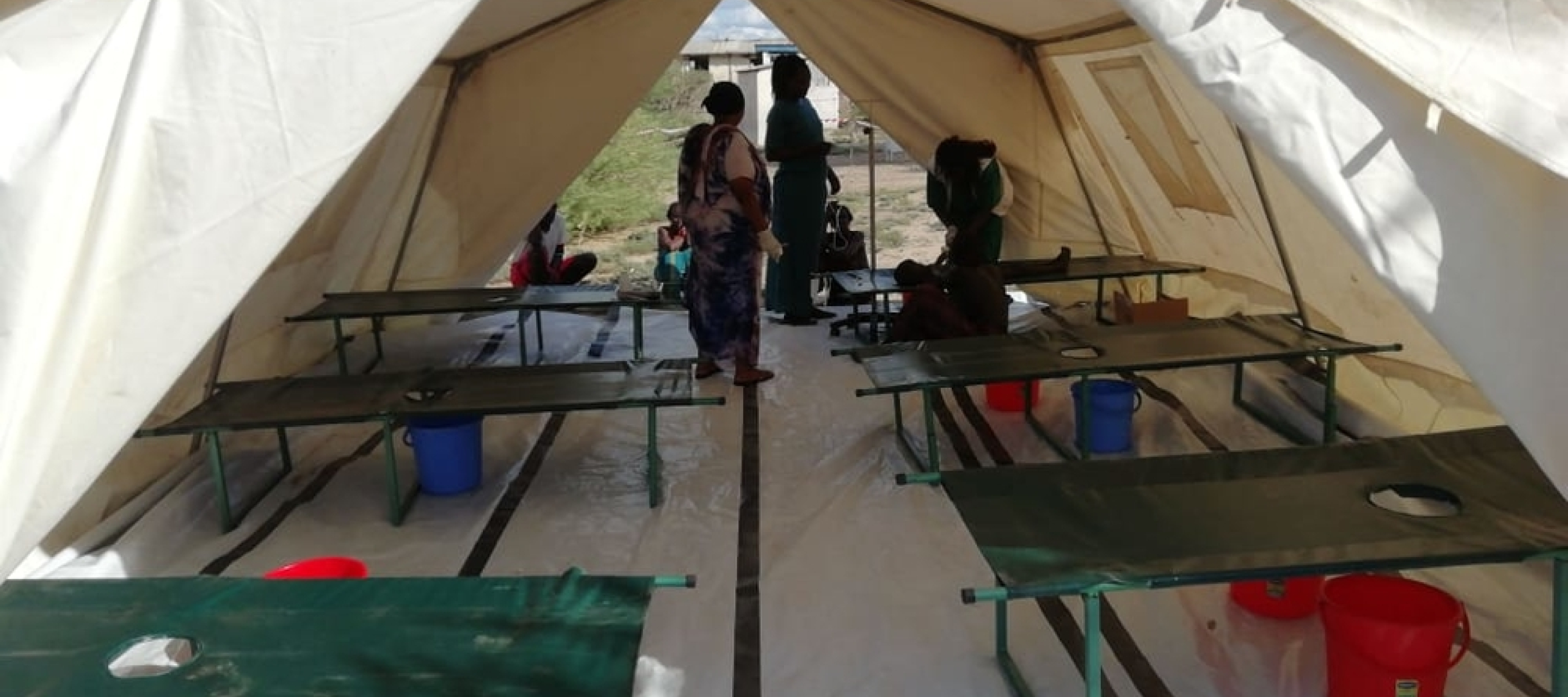 Kenia Cholera-Behandlung im Zelt 