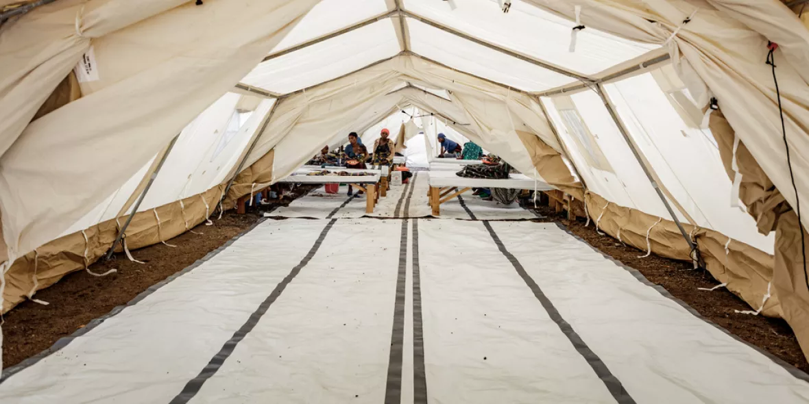 Cholera-Behandlungszentrum (CTC) in Munigi im Gebiet Nyiragongo (DRC)