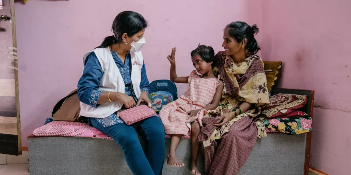 Indien: TB Patientin
