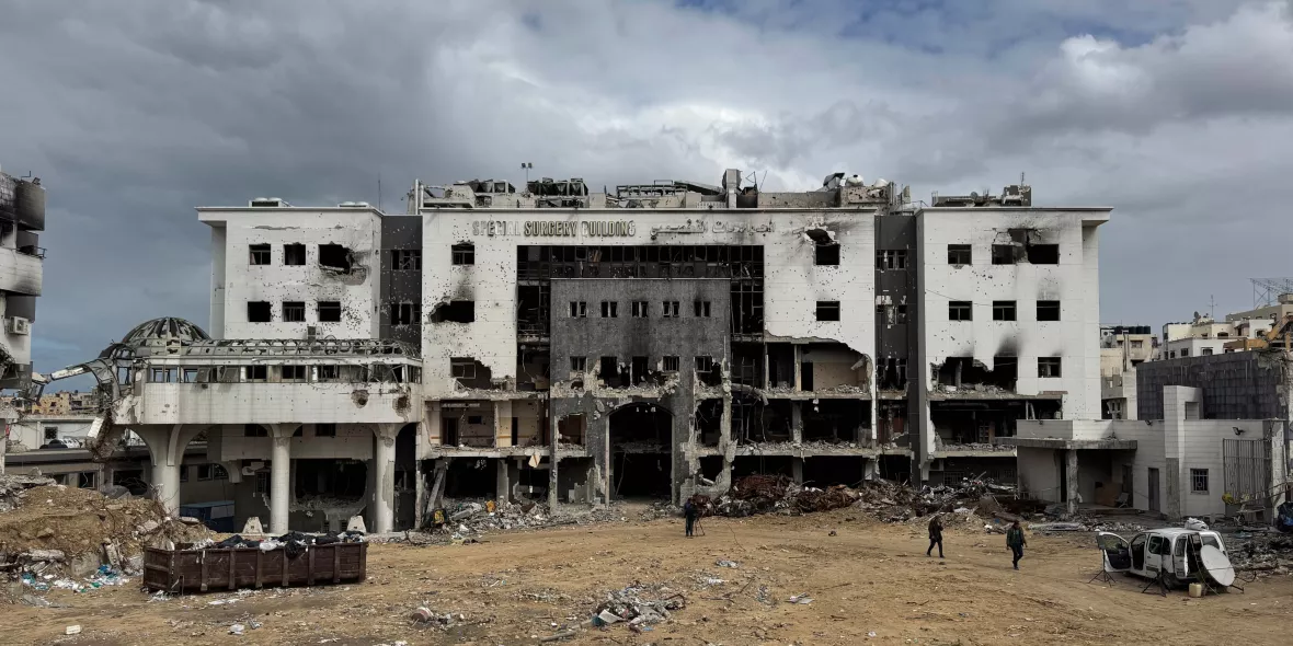 Eine Krankenhaus-Ruine