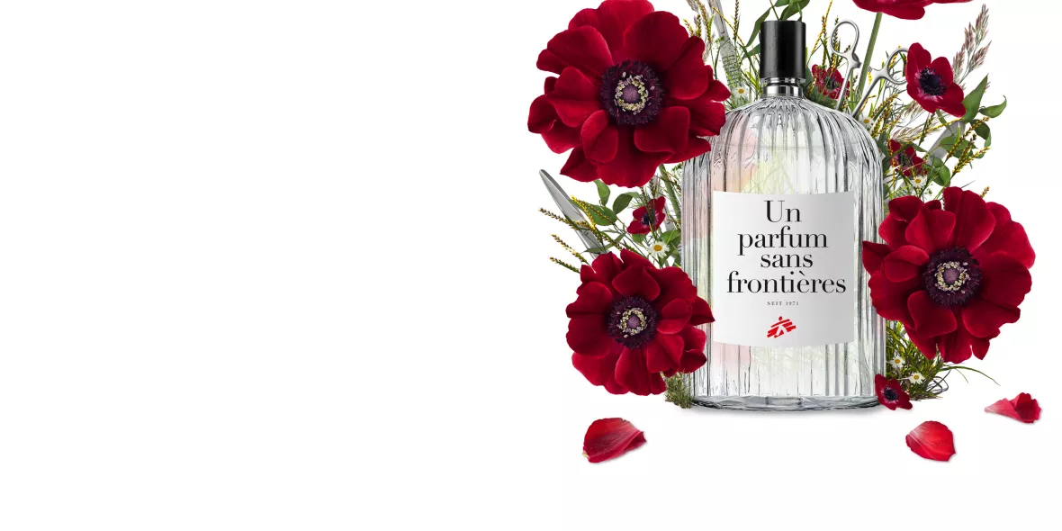 Parfum mit Blumen