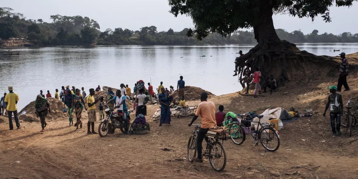 Der Fluss trennt die DR Kongo von der Zentralafrikanischen Republik