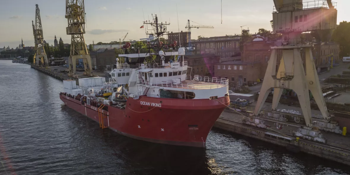 Neues Schiff "Ocean Viking" für dern Seenotrettungseinsatz im Mittelmeer