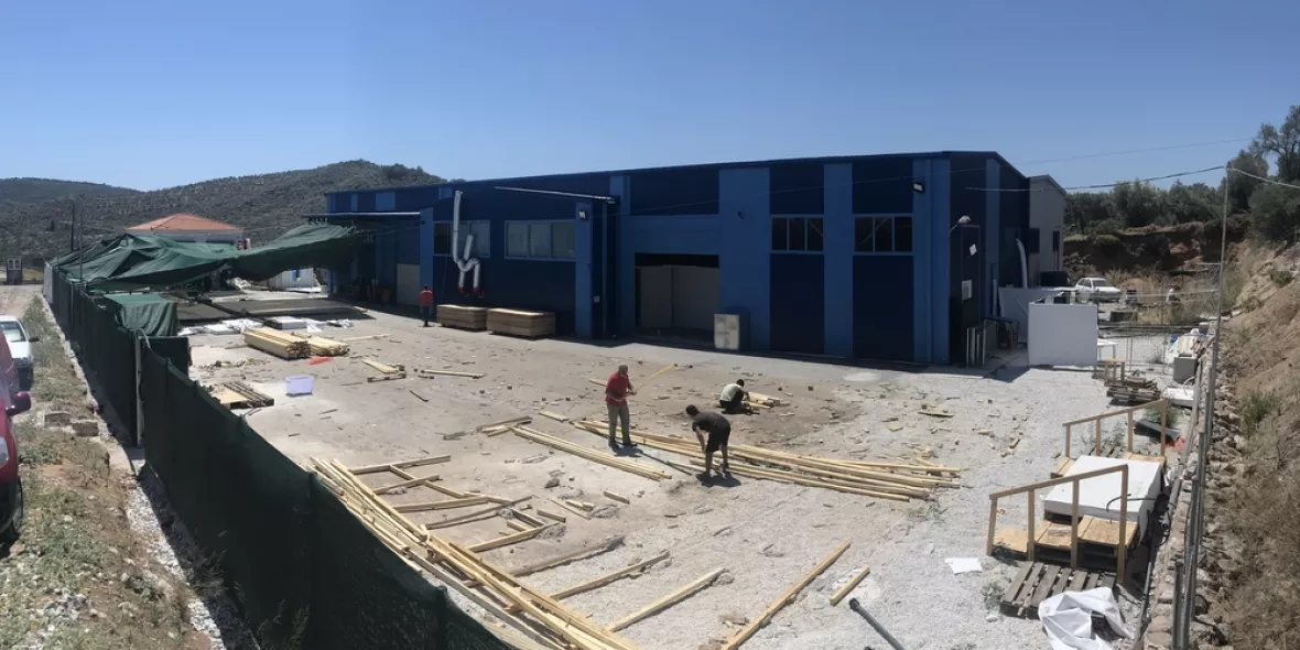 Covid-19 Isolationszentrum Moria Lesbos