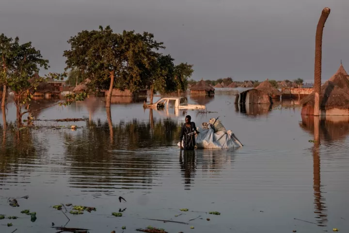 Schwere Überschwemmungen im Südsudan zerstörten Lebensgrundlagen