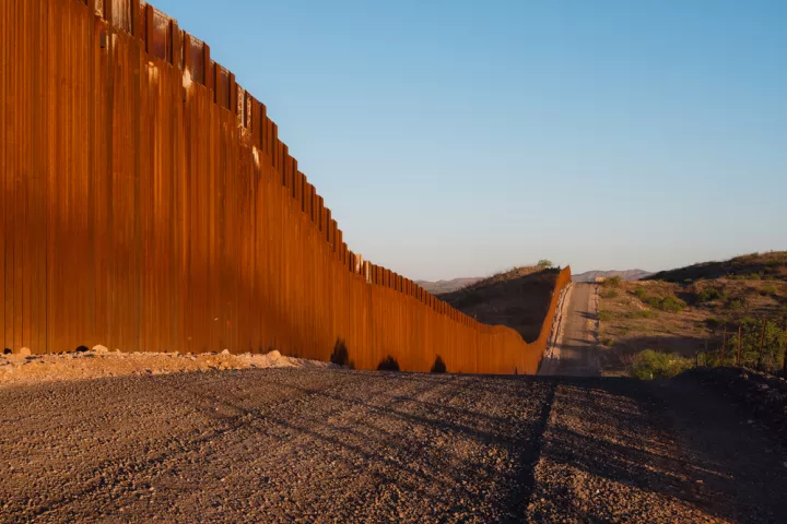 Der Grenzzaun zwischen Arizona und Mexiko. 