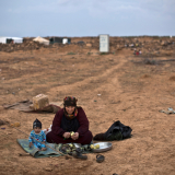 Flüchtlinge Syrien Jordanien Abschottung EU"Berm" Jordan/Syria Border