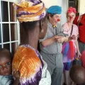Clowns Rote Nasen Sierra Leone