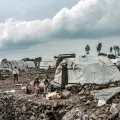 Camp für Binnenvertriebene.