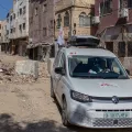 Westjordanland Auto von Ärzte ohne Grenzen inmitten Zerstörung Dschenin