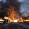 Das Feuer im Moria Camp auf Lesbos am 09. September 2020