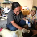 Behandlung Kopfwunde bei Kind