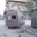 Krankenwagen in Ost-Aleppo, Syrien