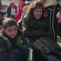 Bootsflüchtlinge kommen in Griechenland an