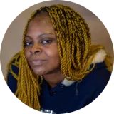 Porträt einer geflüchteten Kamerunerin 