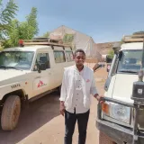 Porträt von einem unserer Mitarbeiters im Camp Um Rakuba