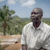 Umyerto Jencong Abemol, Vertreter der Vertriebenen im Gebiet Chawa. 